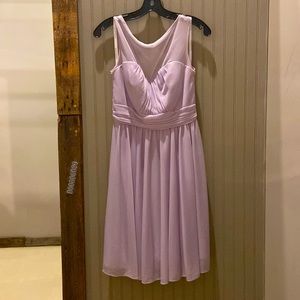 David’s Bridal Size 8 Lavender Mid length Prom Dress
